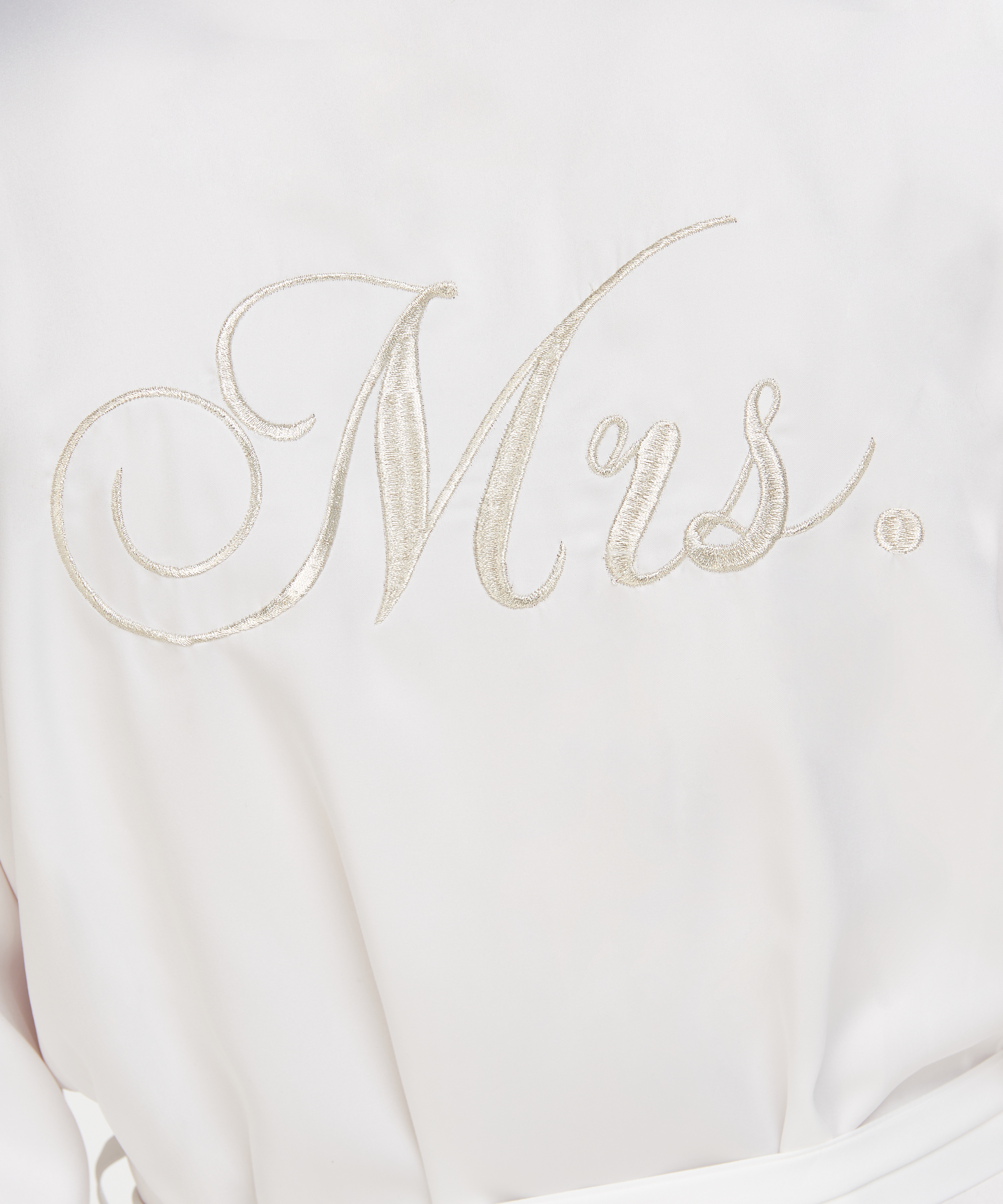 Kimono de sat&eacute;n Bridal, Blanco, main