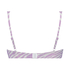 Top de bikini de aros preformado Zebra, Morado