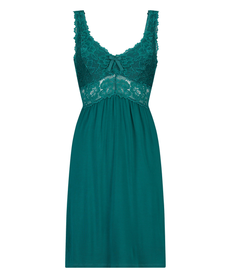 Vestido combinaci&oacute;n Modal Lace, Verde