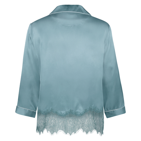 Chaqueta de pijama de seda, Azul