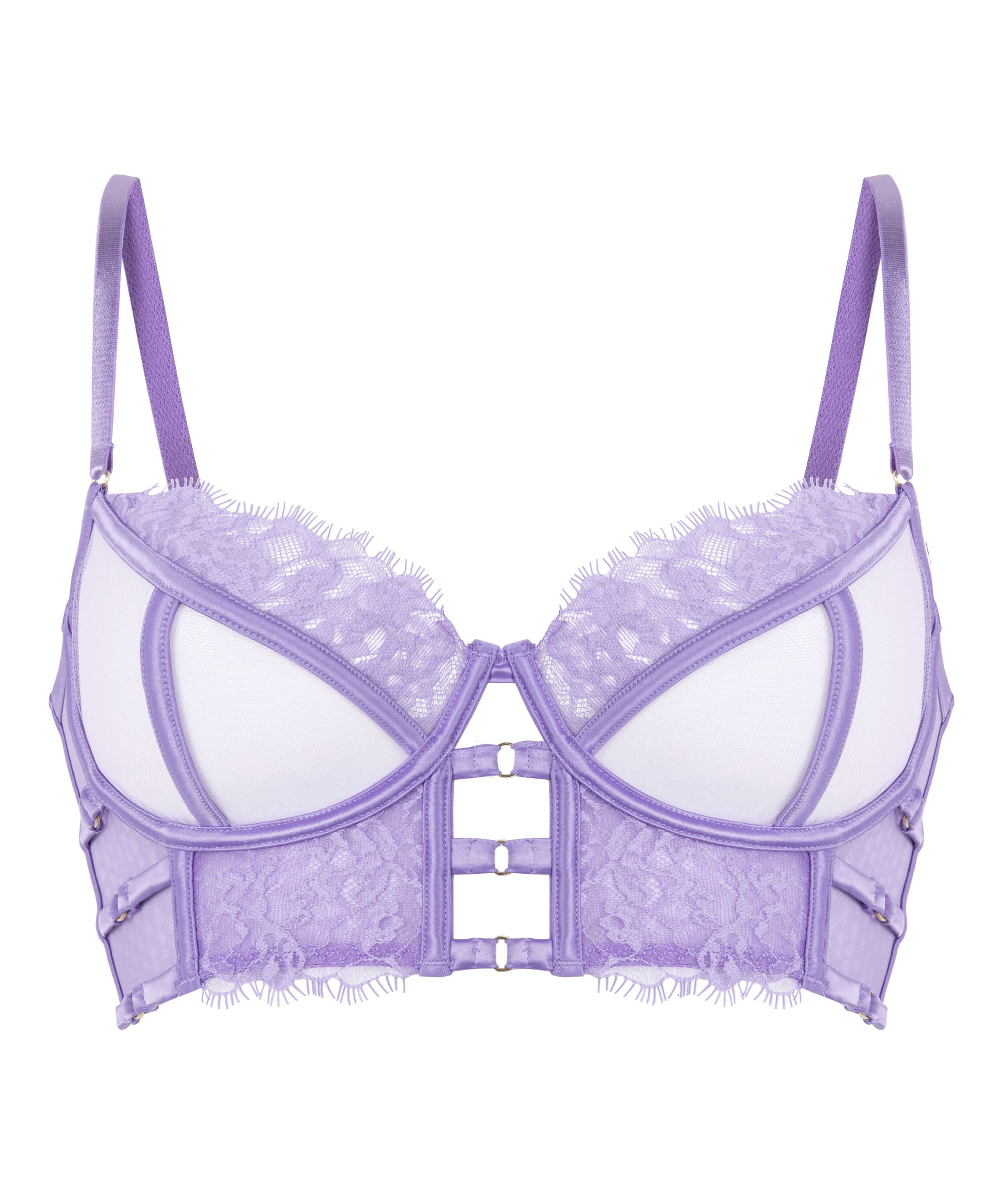 Sujetador longline de aros preformado Nienke, Morado