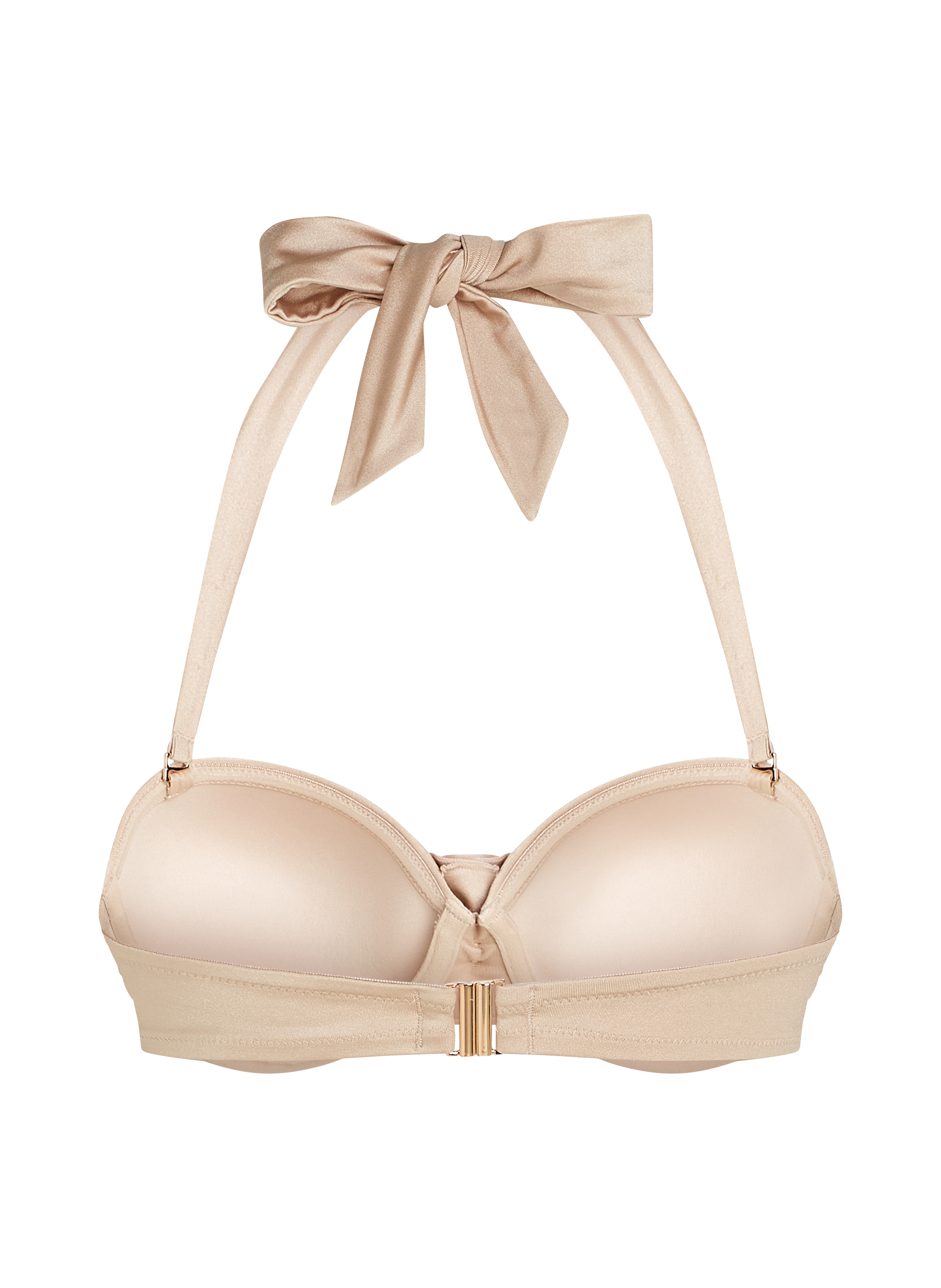 Top de bikini bandeau Lima, Beige, main