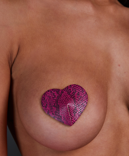 Private cubre-pezones Snake, Rosa