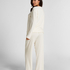Pyjama Top Loose Pointelle, Blanco