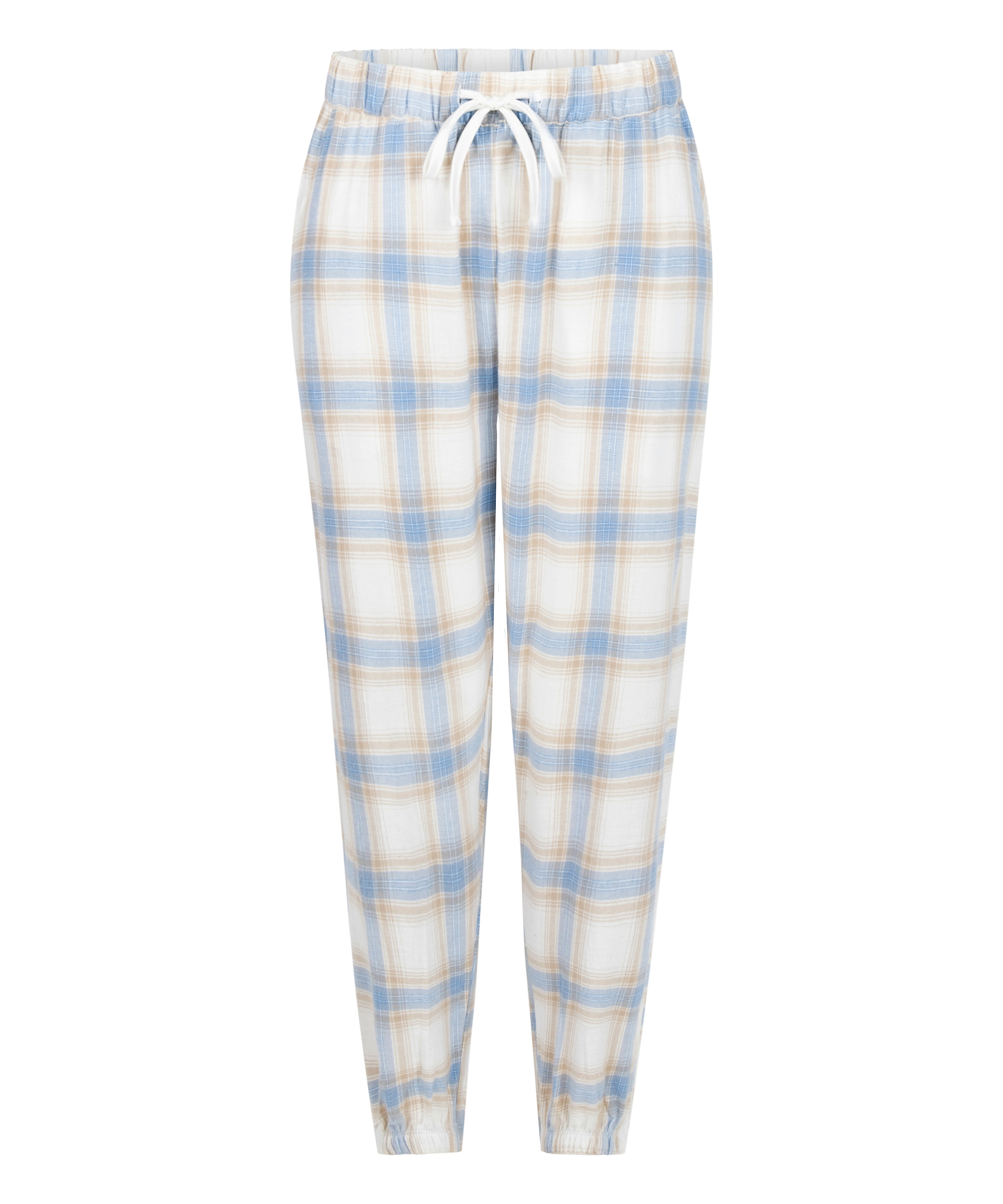 Petite Pantal&oacute;n de pijama Twill Check, Azul, main