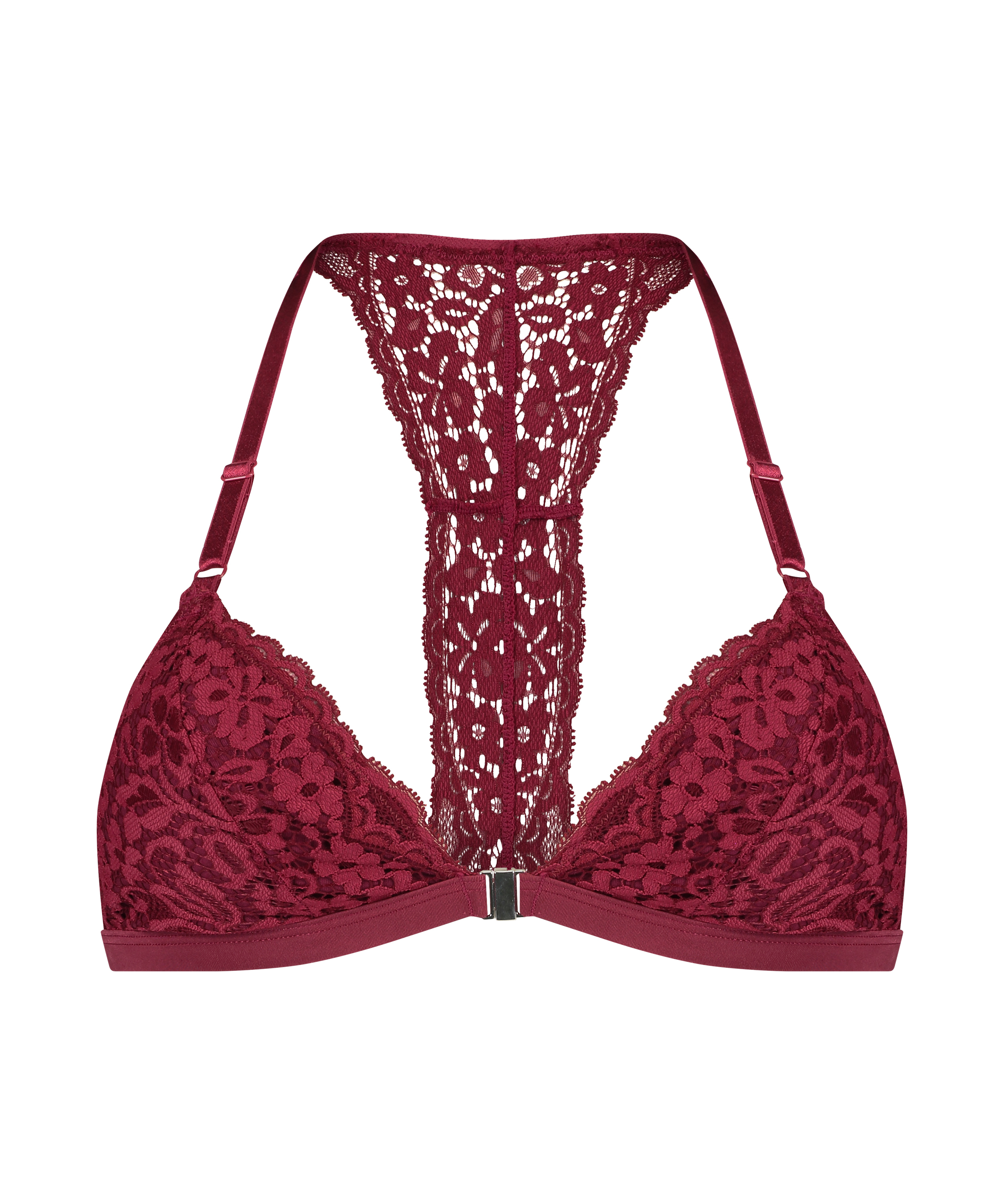 Bralette triangular preformado Rose, Rojo, main