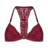 Bralette triangular preformado Rose, Rojo
