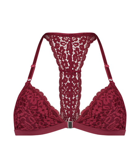 Bralette triangular preformado Rose, Rojo