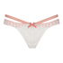 Tanga de corte ultrabajo Martha, Blanco