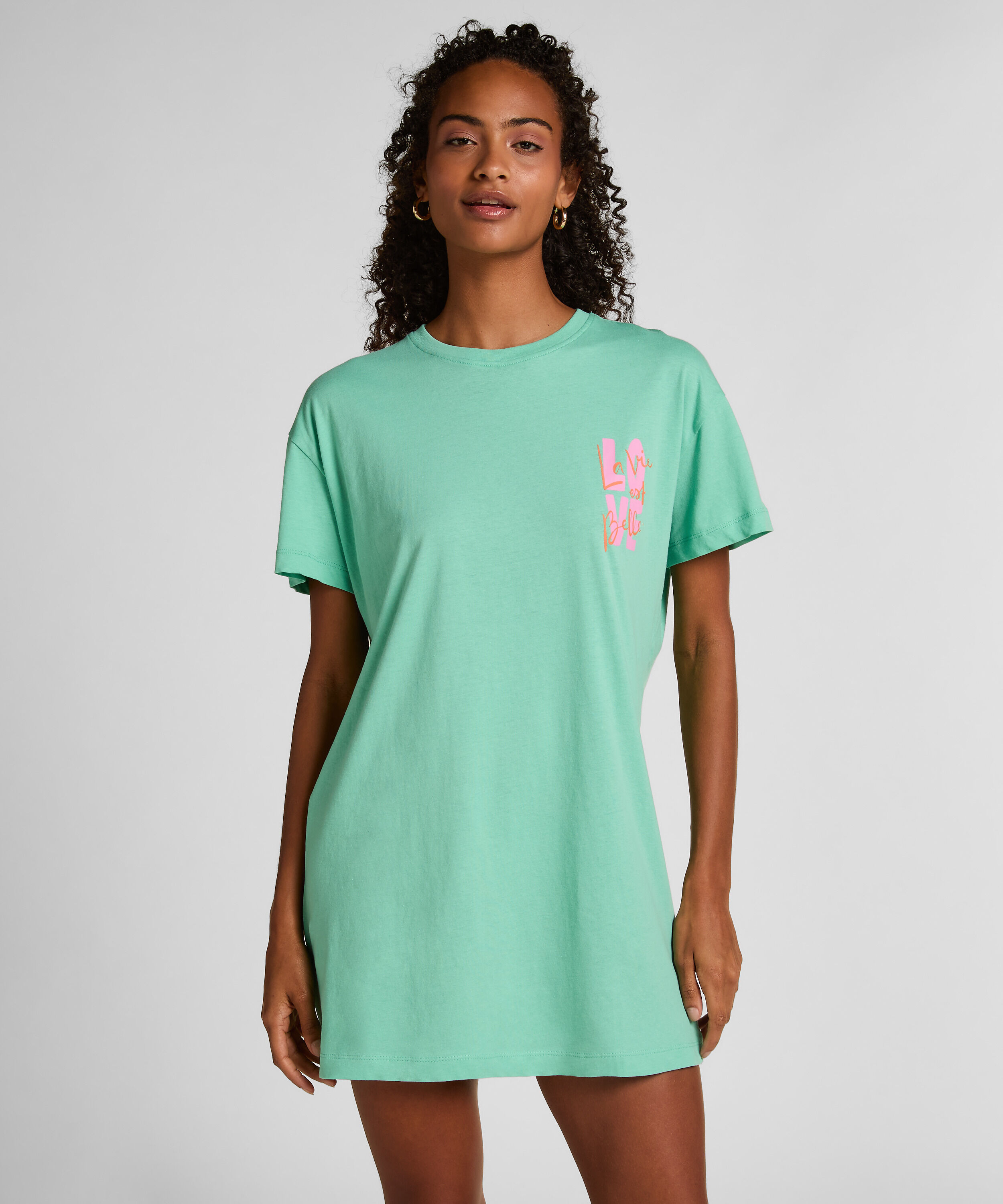 Camisón de escote redondo, Verde
