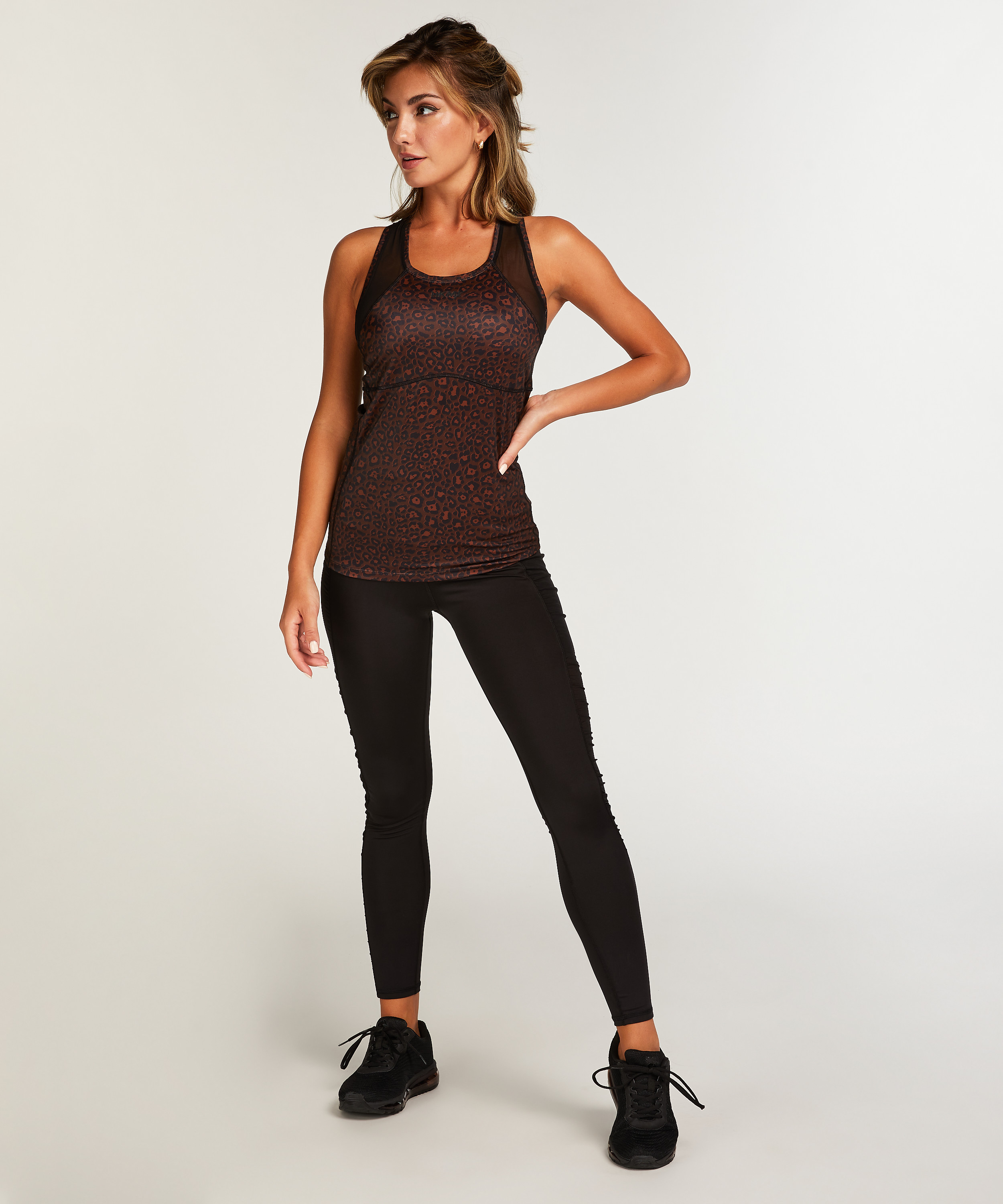 HKMX Sport tank top, Marr&oacute;n, main