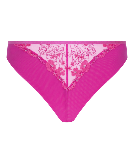 Braguita brasile&ntilde;a de talle alto Peonie, Rosa