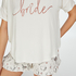 Conjunto de pijama corto Bridal, Blanco