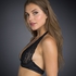 Non-padded underwired bra Jade lace, Negro