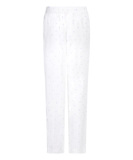 Pantalón de pijama Jacquard Hearts, Azul