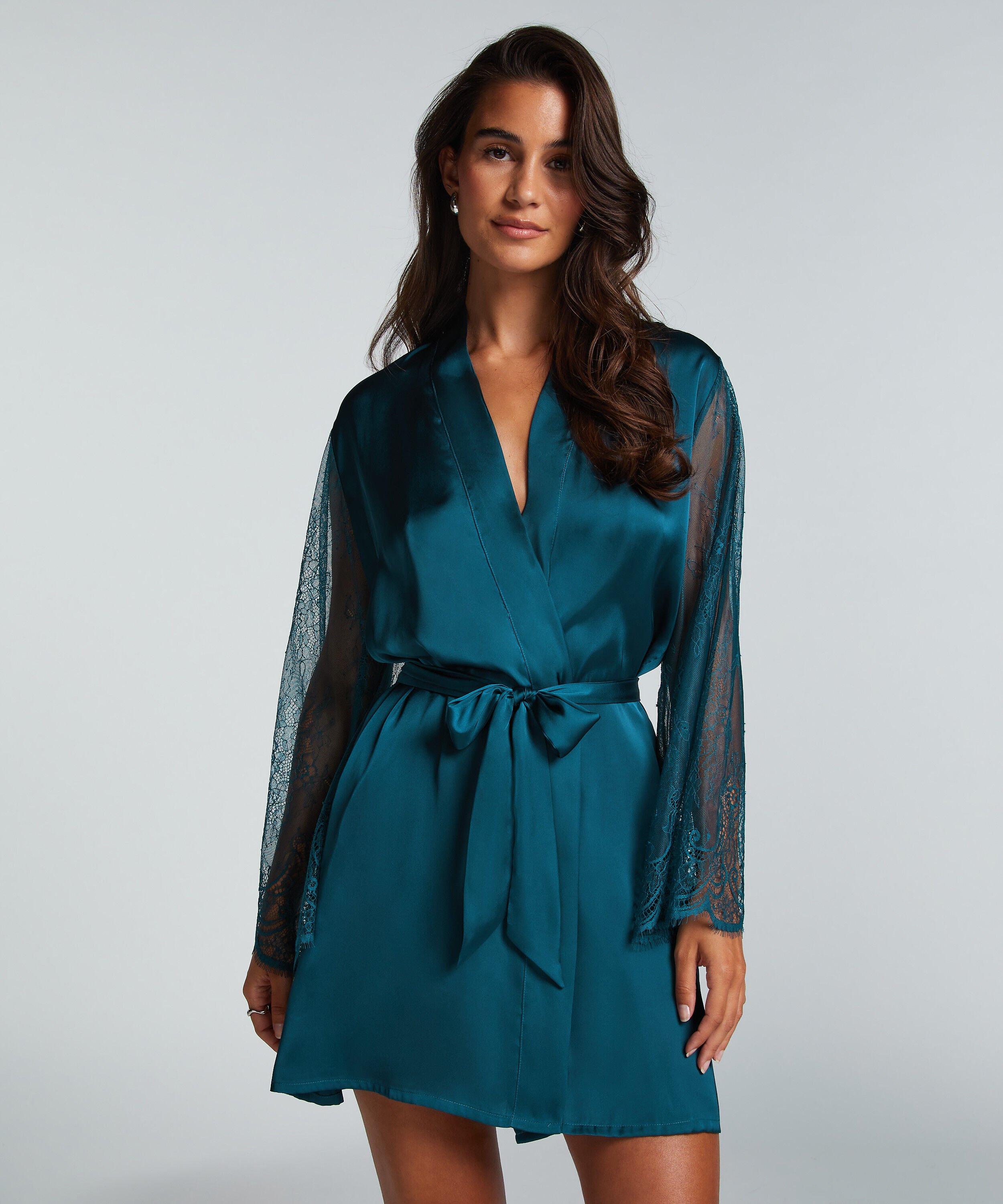 Kimono Satin, Azul