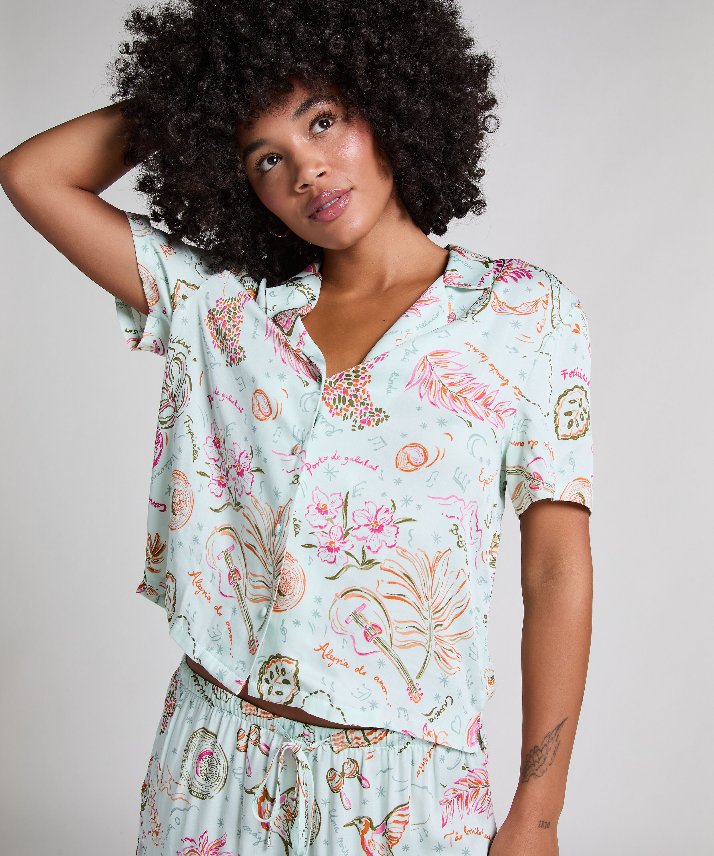 Chaqueta de satén, Verde