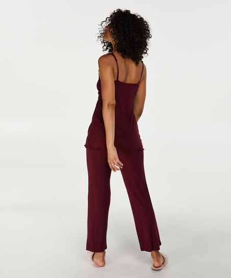 Pyjamaset Modal lace, Rojo