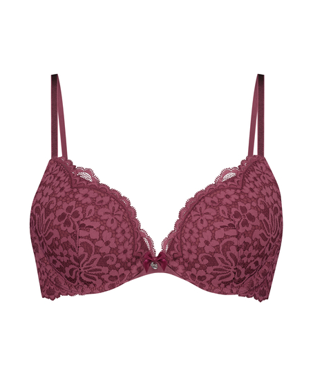 Sujetador push-up de aros preformado Rose, Rojo