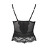 Bustier con aros preformado Amelia, Negro