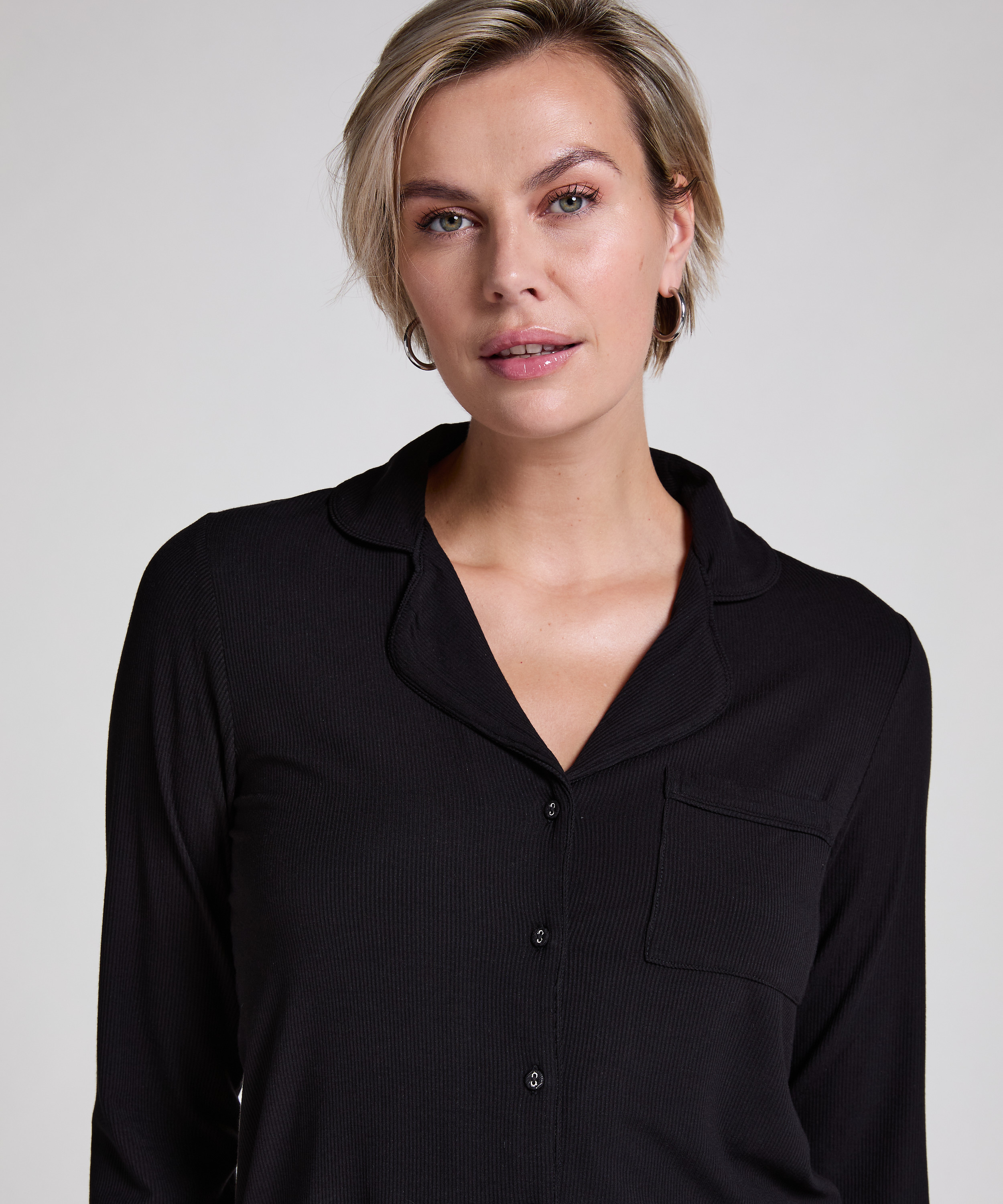 Chaqueta Rib Essential, Negro, main
