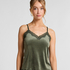 Camiseta top Velours Lace, Verde