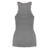 Top de punto acanalado Cami lace, Gris
