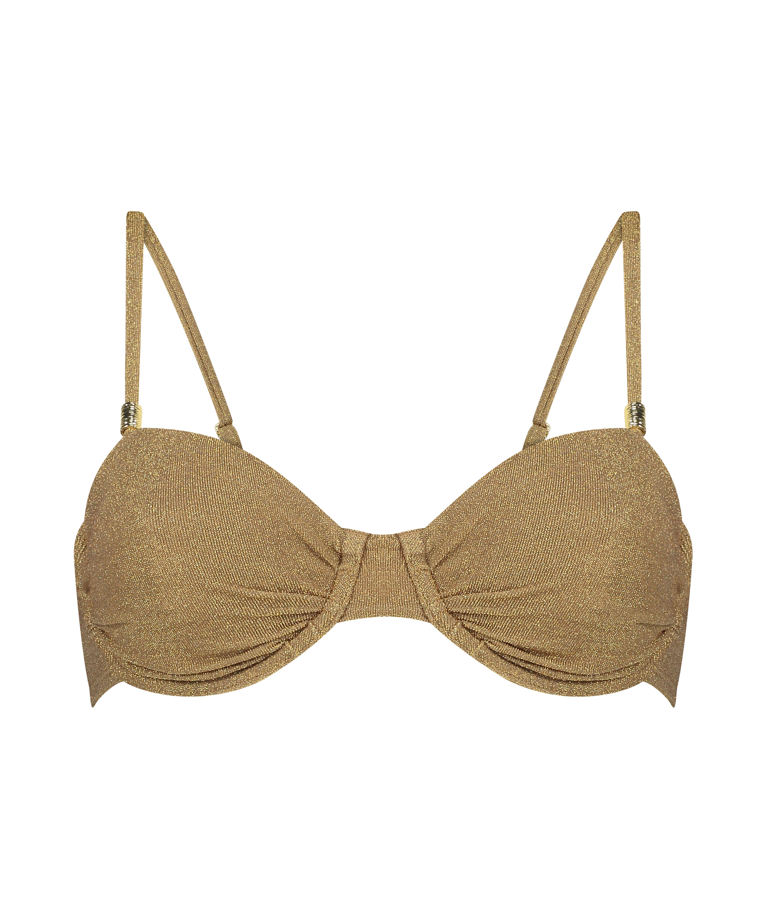 Top de bikini Goldie Shimmer, Amarillo, main