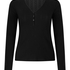 Top de pijama Henley, Negro
