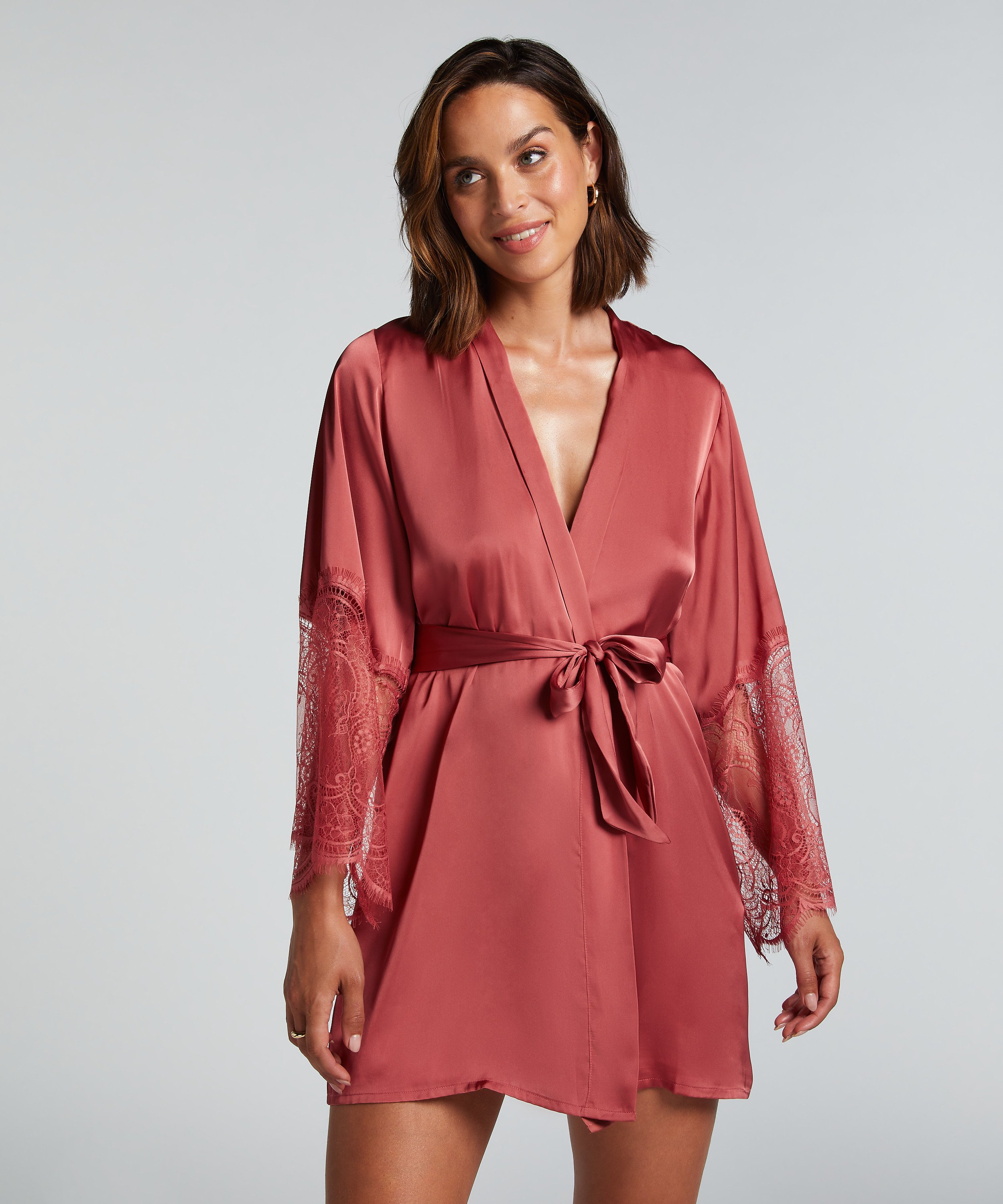 Kimono Satin, Rosa, main