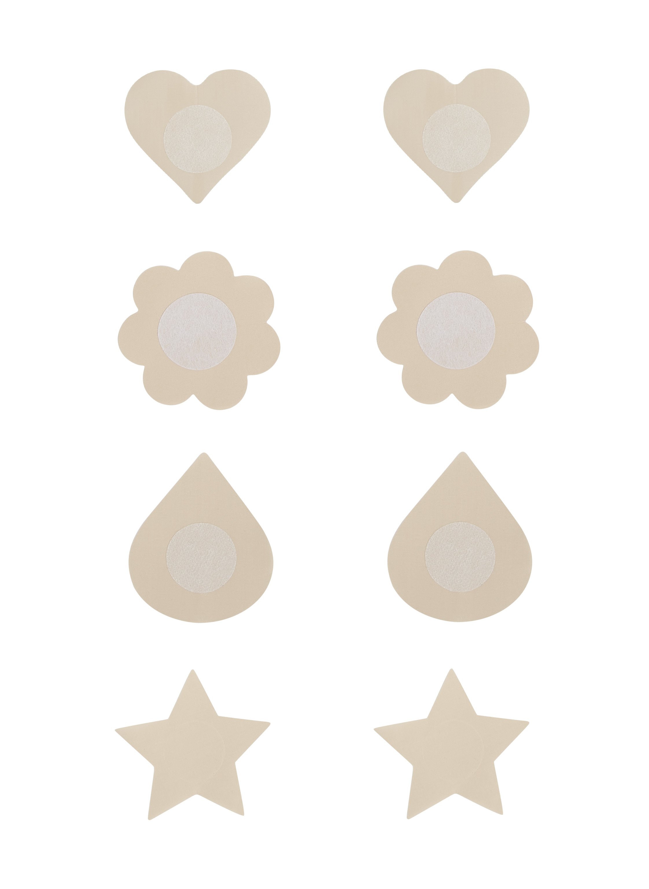 Lote de 4 Cubre-pezones, Beige, main