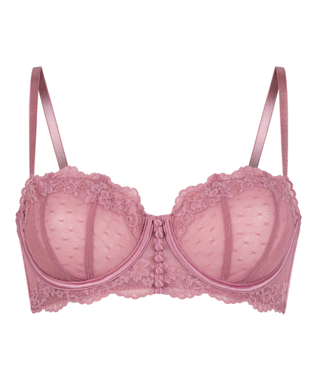 Sujetador longline de aros preformado Laila, Rosa