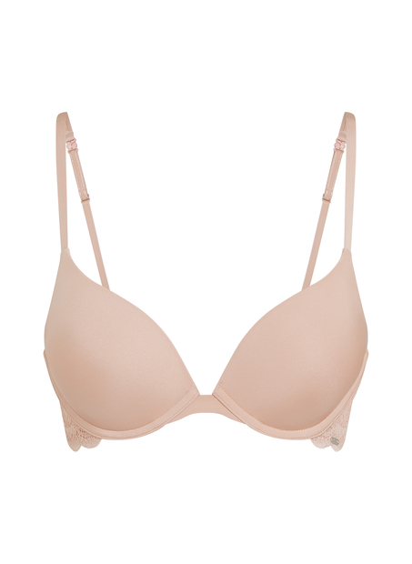Sujetador push-up de aros preformado Angie, Beige
