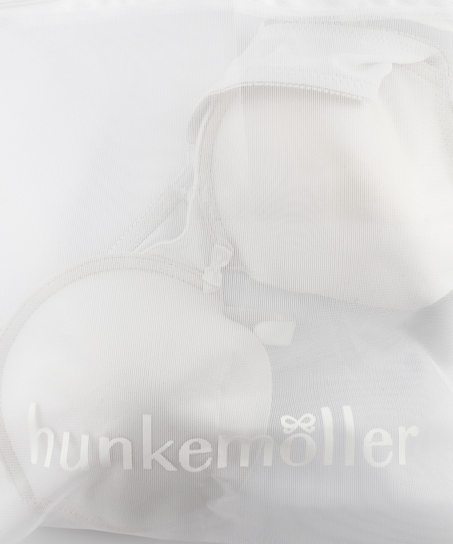 Bolsa para el lavado prendas delicadas cremallera, Blanco