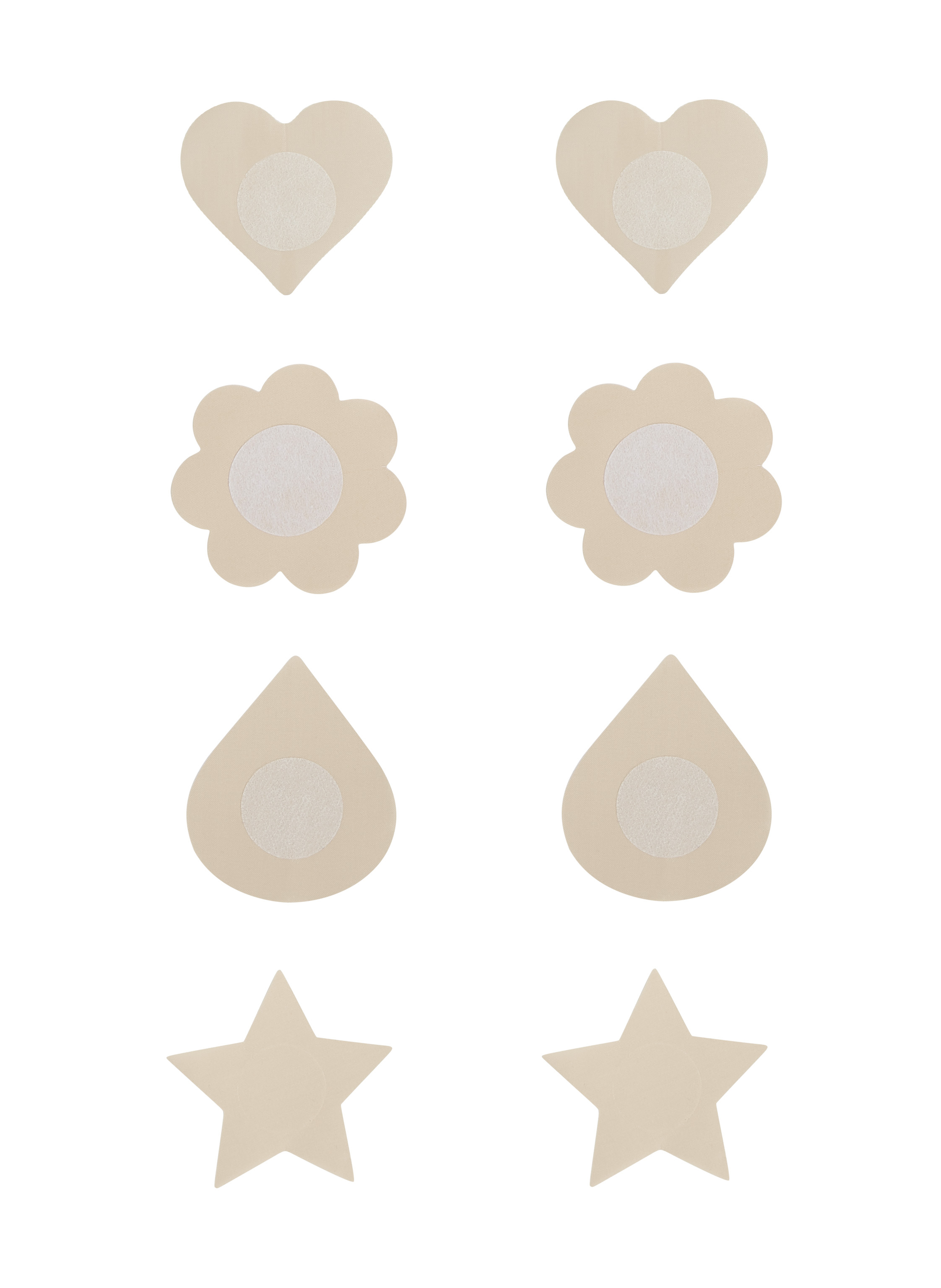 Lote de 4 Cubre-pezones, Beige, main