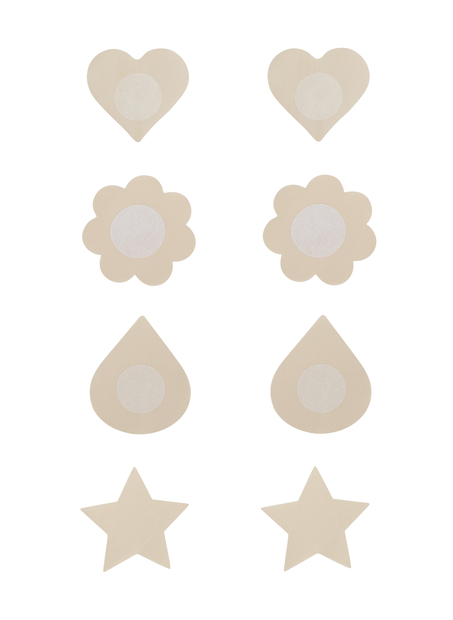 Lote de 4 Cubre-pezones, Beige