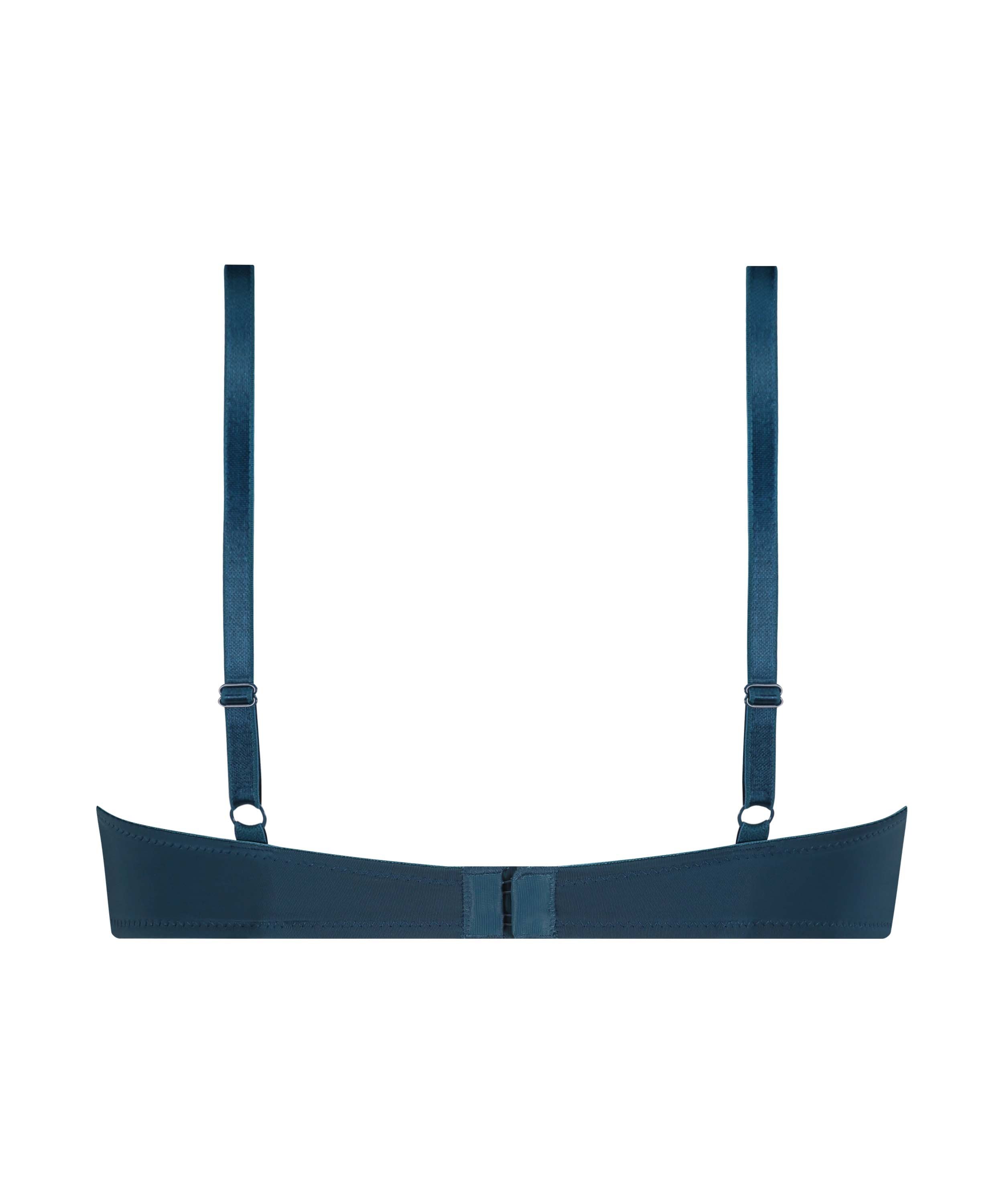 Sujetador con aros preformado Plunge, Azul, main