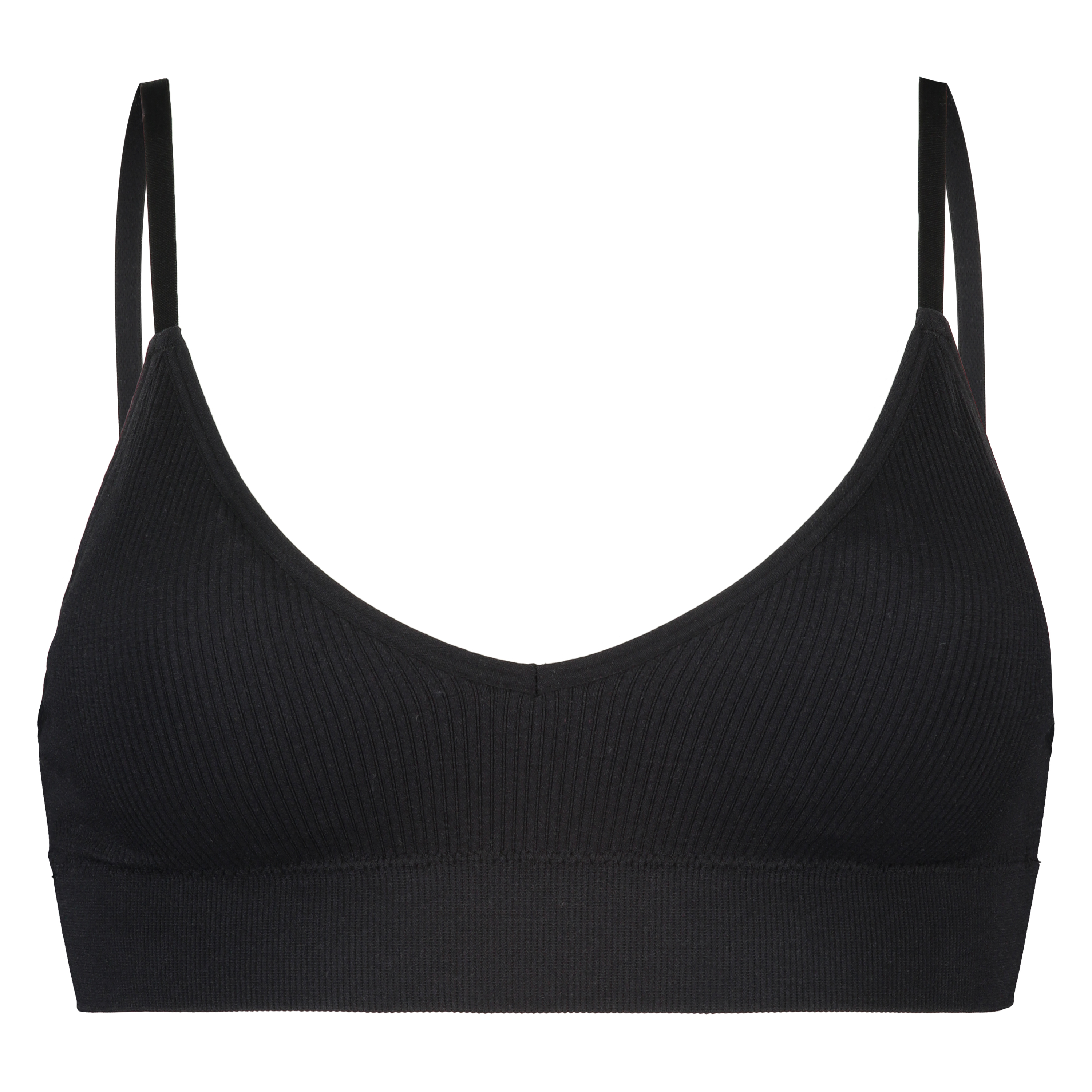 Bralette sin costuras, Negro, main