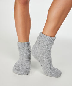 Calcetines Zapatilla Knit, Gris