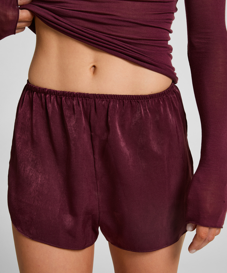 Short de sat&eacute;n Minimal, Morado