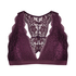 Bralette de estilo halter con espalda cruzada, Morado