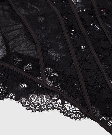 Bodi con aros Gabrielle, Negro