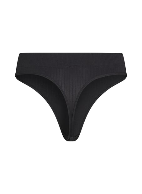 Tanga de tiro alto Dianne, Negro