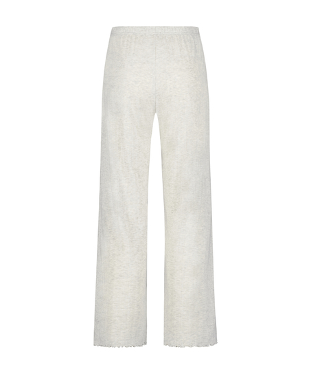 Pantal&oacute;n de pijama Pointelle, Beige