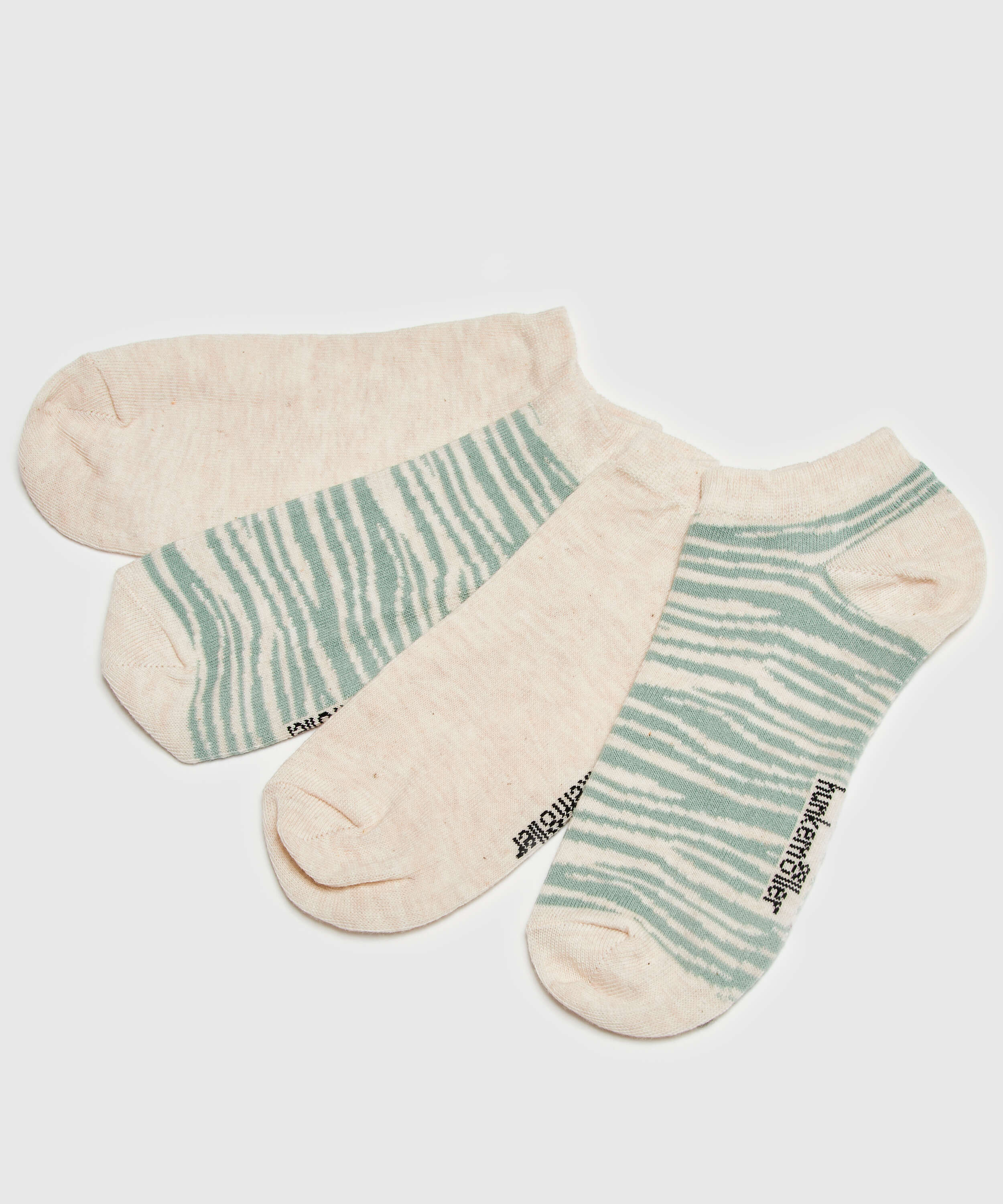 2 Pares Calcetines, Beige, main