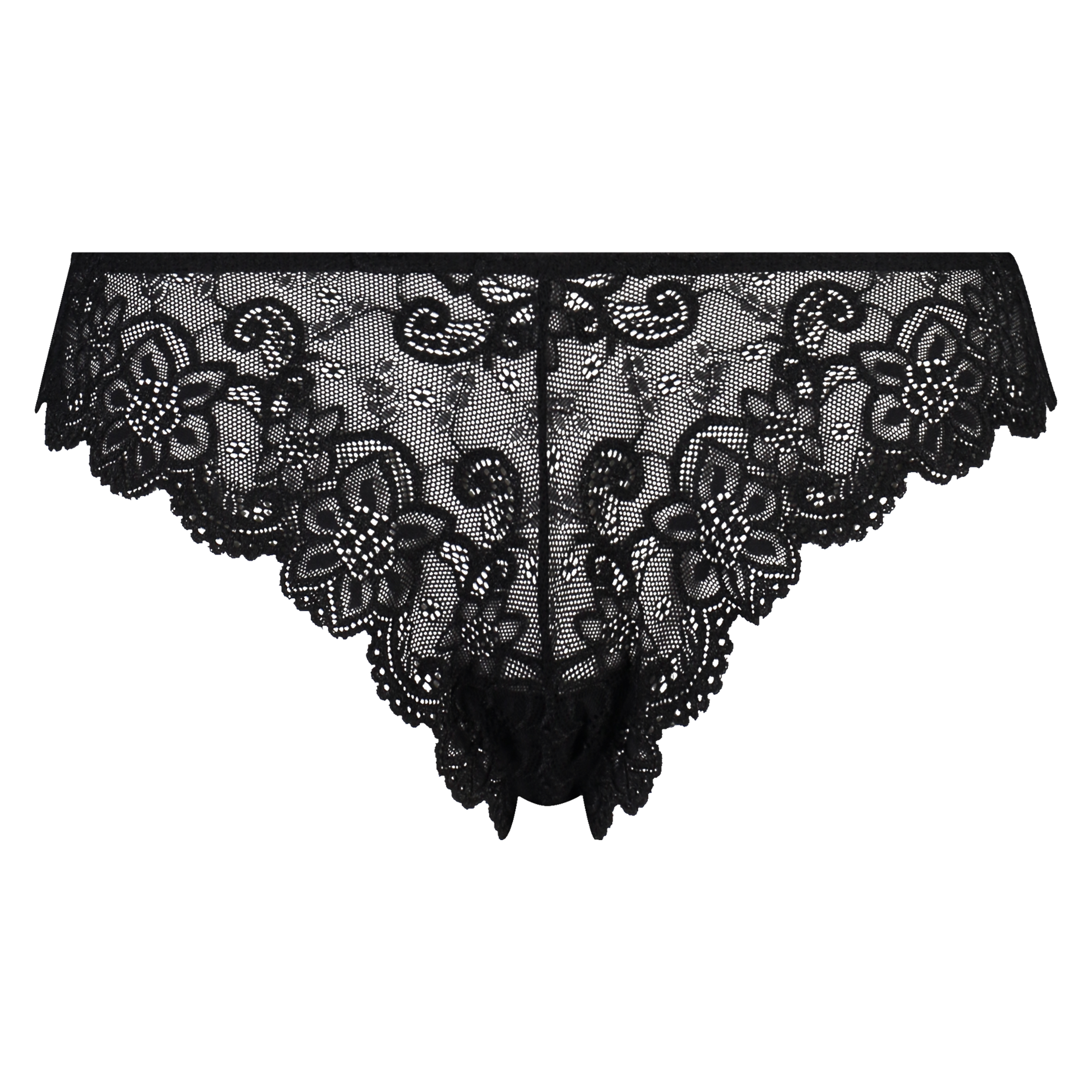 Brasileña Rosie wetlook lace, Negro, main