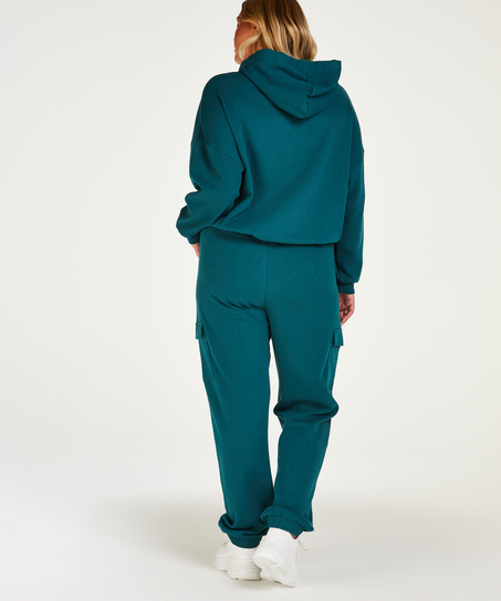 Sudadera de manga larga con capucha, Azul