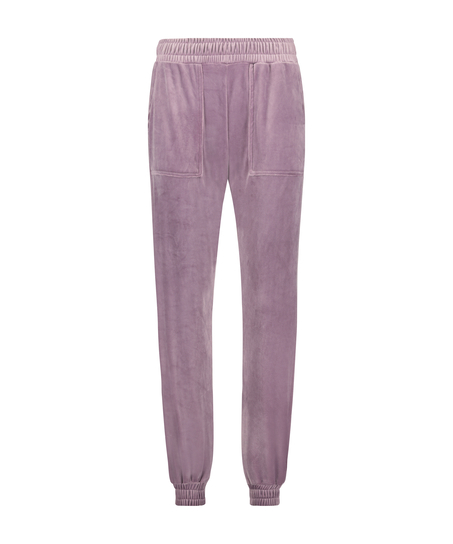 Pantal&oacute;n Tall de deporte de terciopelo, Morado