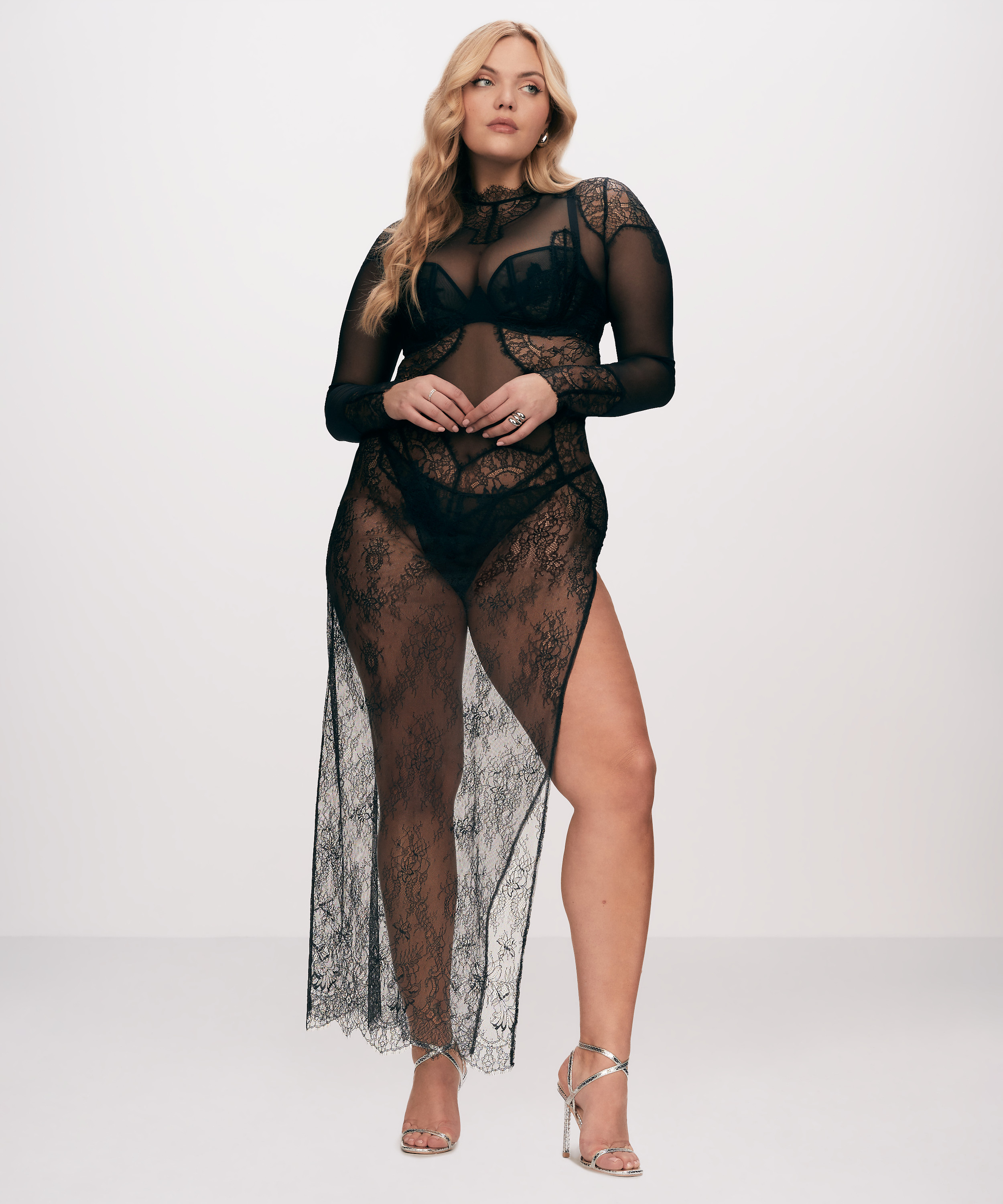 Vestido combinaci&oacute;n Melisande, Negro, main