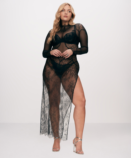 Vestido combinaci&oacute;n Melisande, Negro